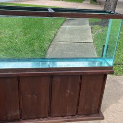 55 Gallon Aquarium With Wooden Stand