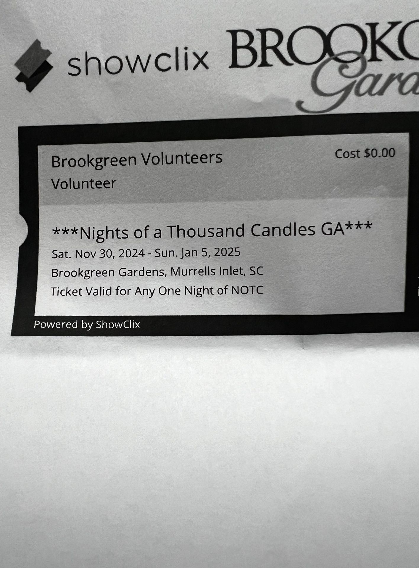 Night Of A Thousand Candles (brook green Gardens)