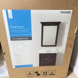 Storage Cabinet/ Medicine Cabinet With Mirror