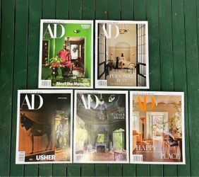 5 Brand new 2026 Architectural Digest magazines
