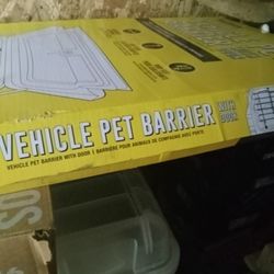 Vehicle Pet Barrier With Door