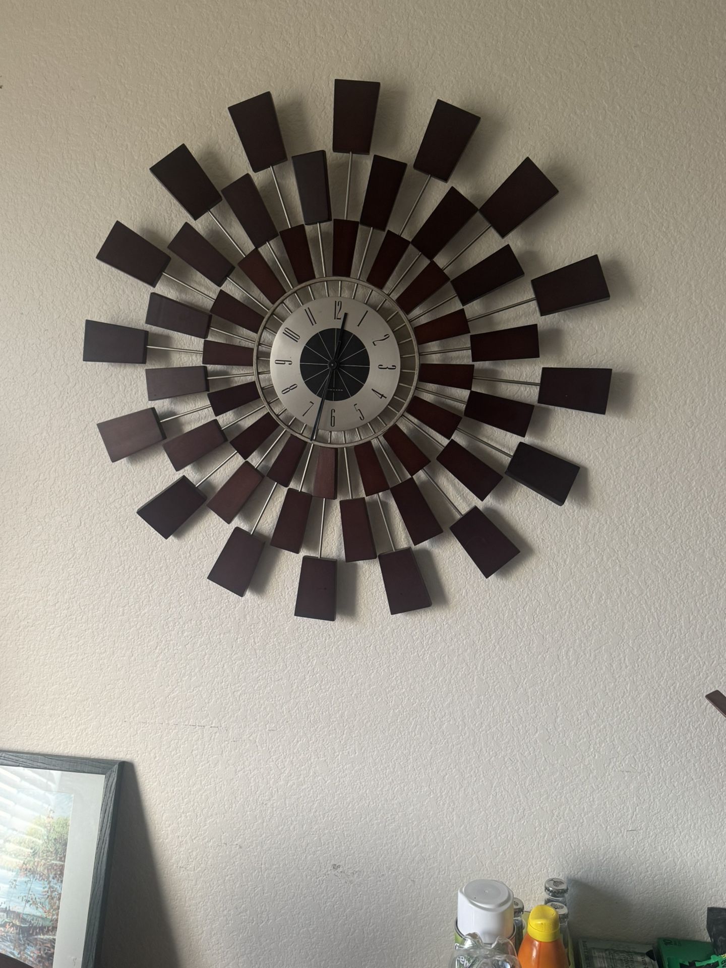 Mid-century modern wall clock
