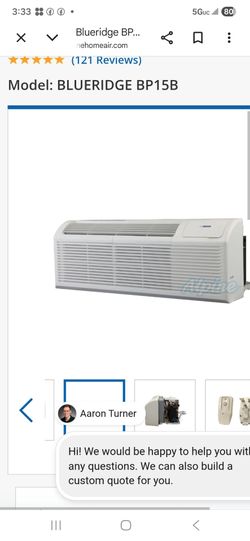 A c and heater 1500,000 1.3 (ton)