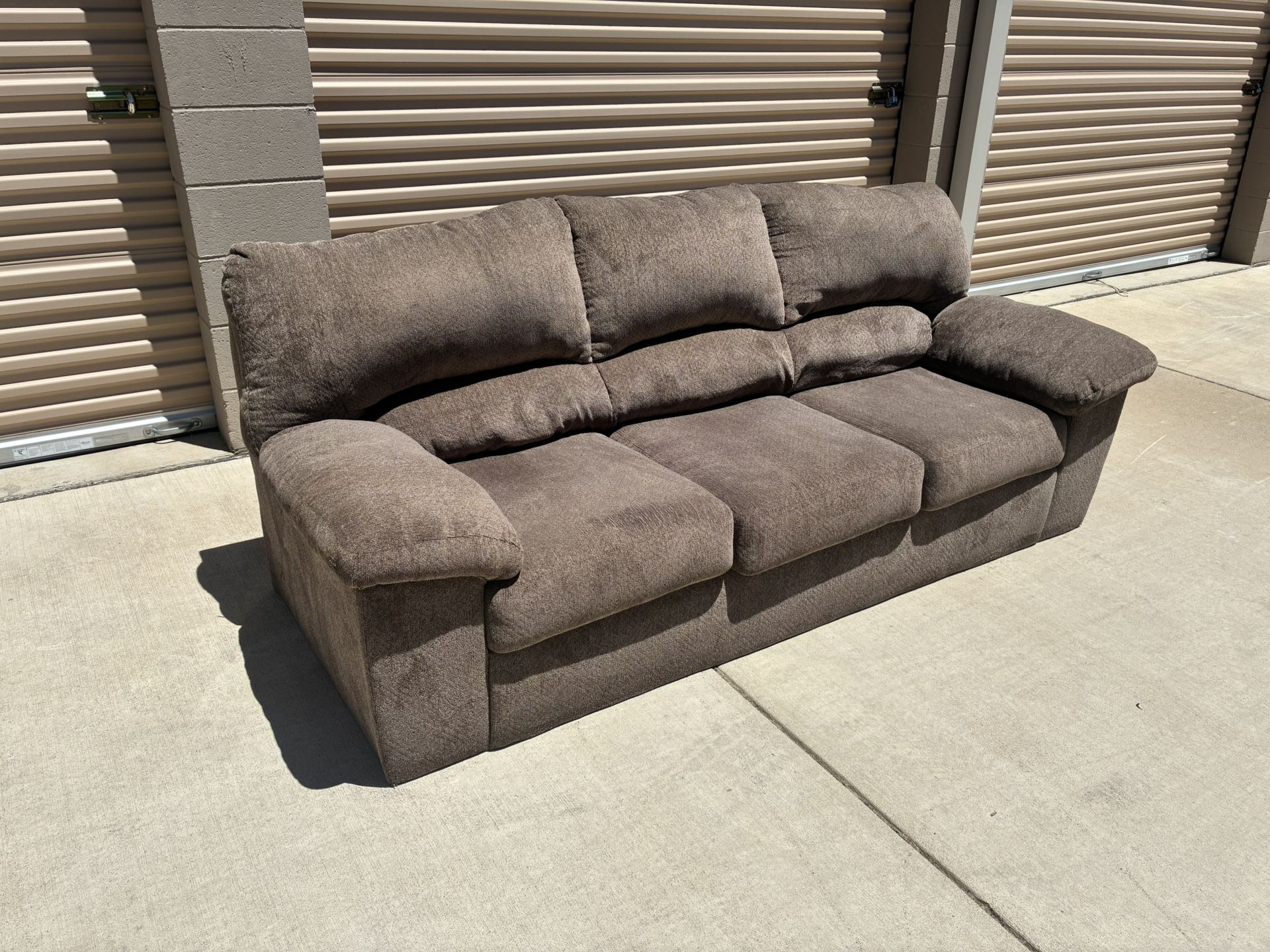 Comfy 3-Seater Microfiber Couch