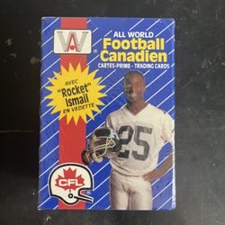 1991 All World Football Canadien Trading Cards