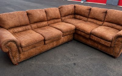 Brown sectional $130