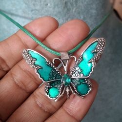 Butterfly Pendant Necklace 