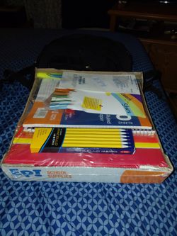 Book bags  and  school supply