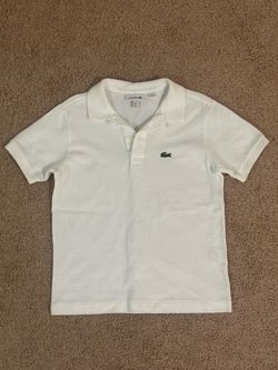 Lacoste Boys Classic Polo Shirt – Size 8 – White