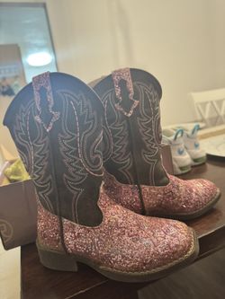 Cute! Cowgirl Boots, Size 10 Little Kid