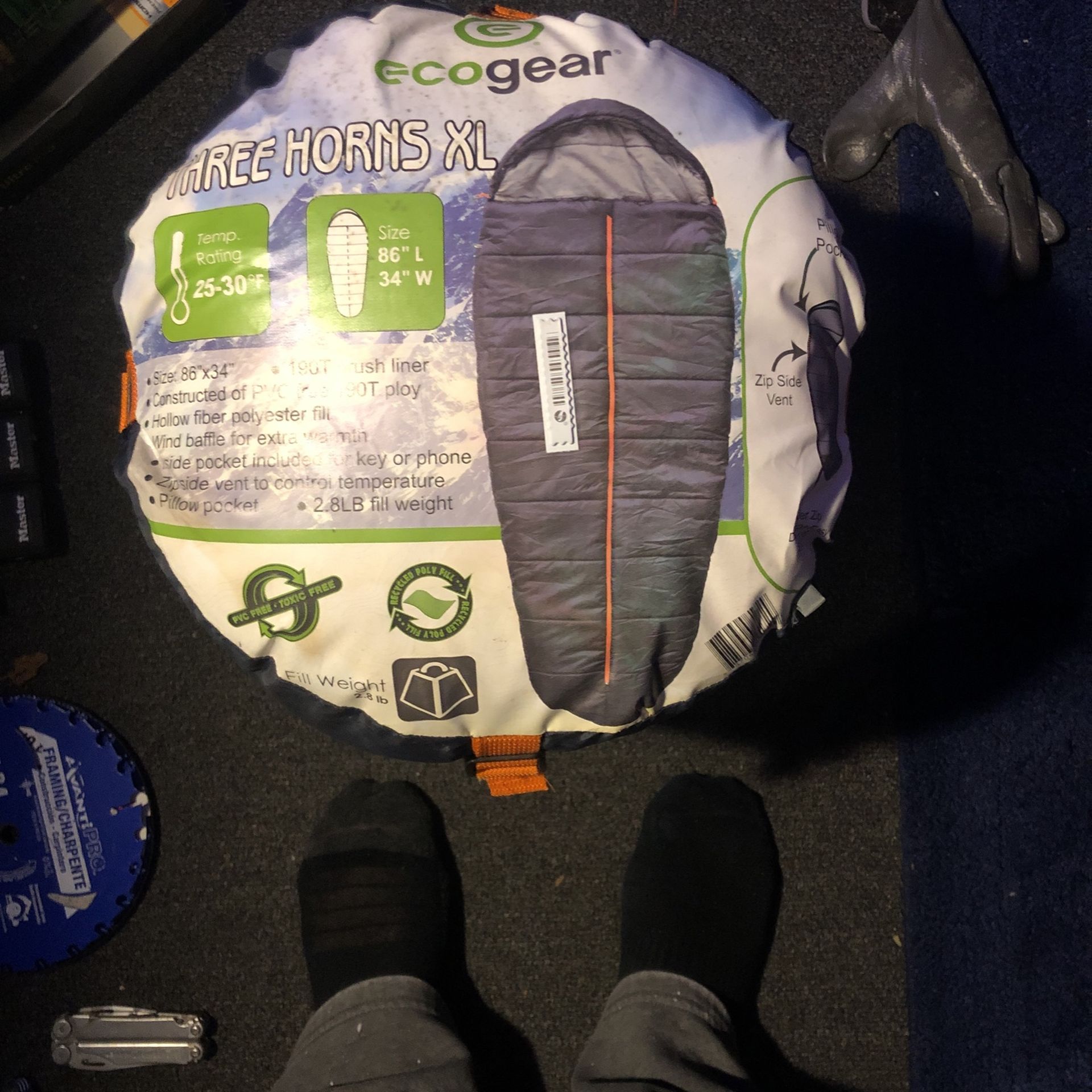 86 L 34 W Sleeping Bag