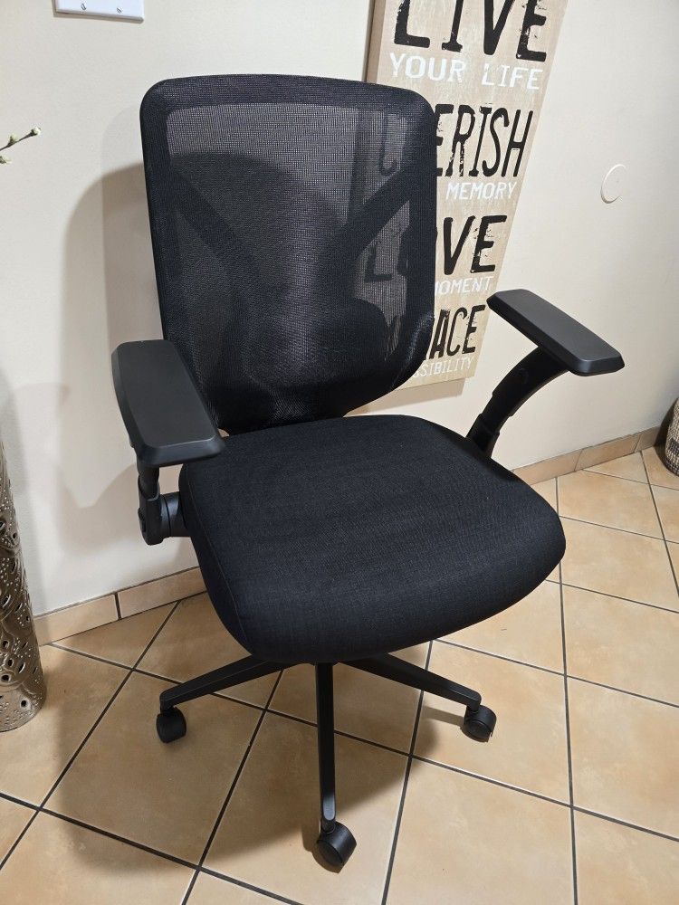 SALE!!Office Chair with 350LBS Capacity, Ergonomic Comfort Home Desk Chair, Mid Back Gaming Chair with Wheels, Adjustable Height, Lumbar Support, Flip
