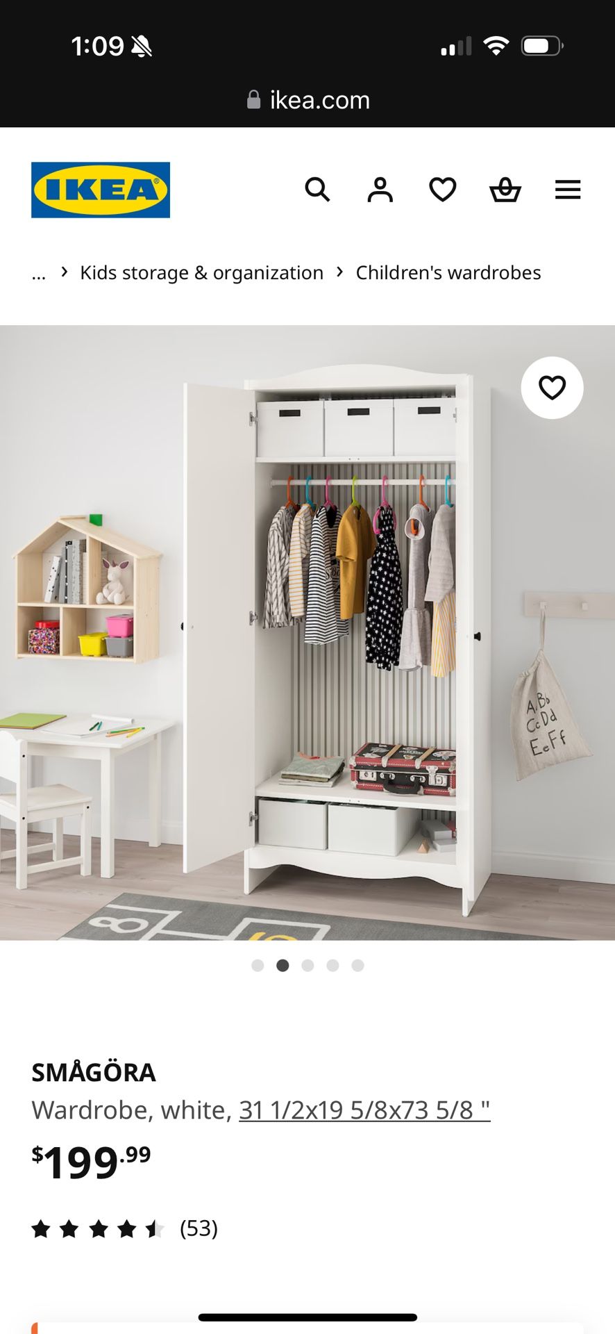 Kid’s IKEA Smagora Wardrobe