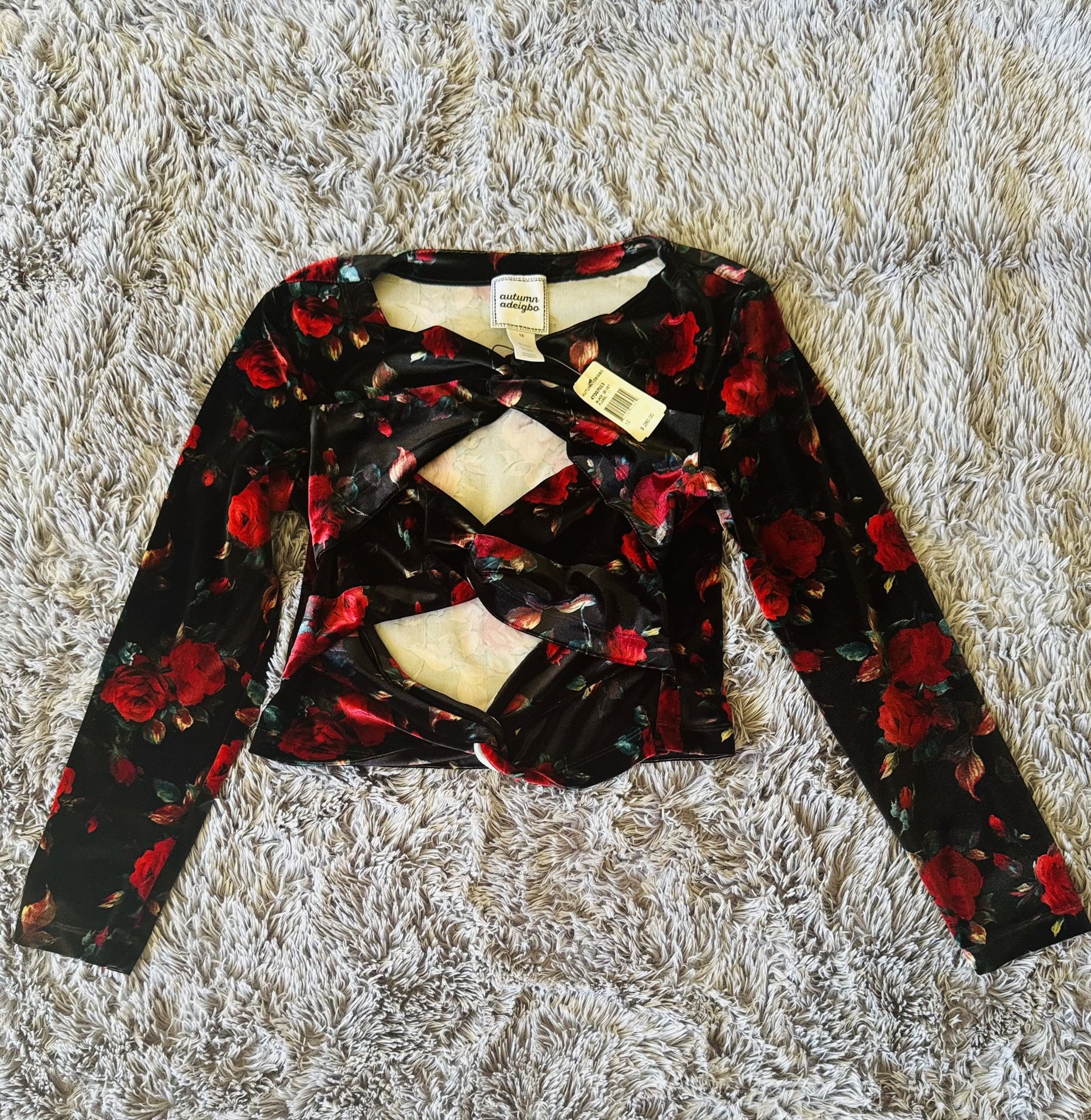 Autumn Adeigbo Brand New Blouse Velvety