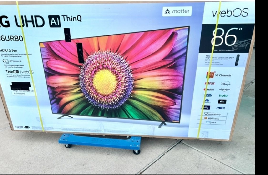 86 Tv Lg Smart 4k Hdtv 6 Month Warranty. Free Delivery