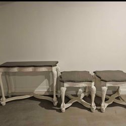 Console Table & End Tables 