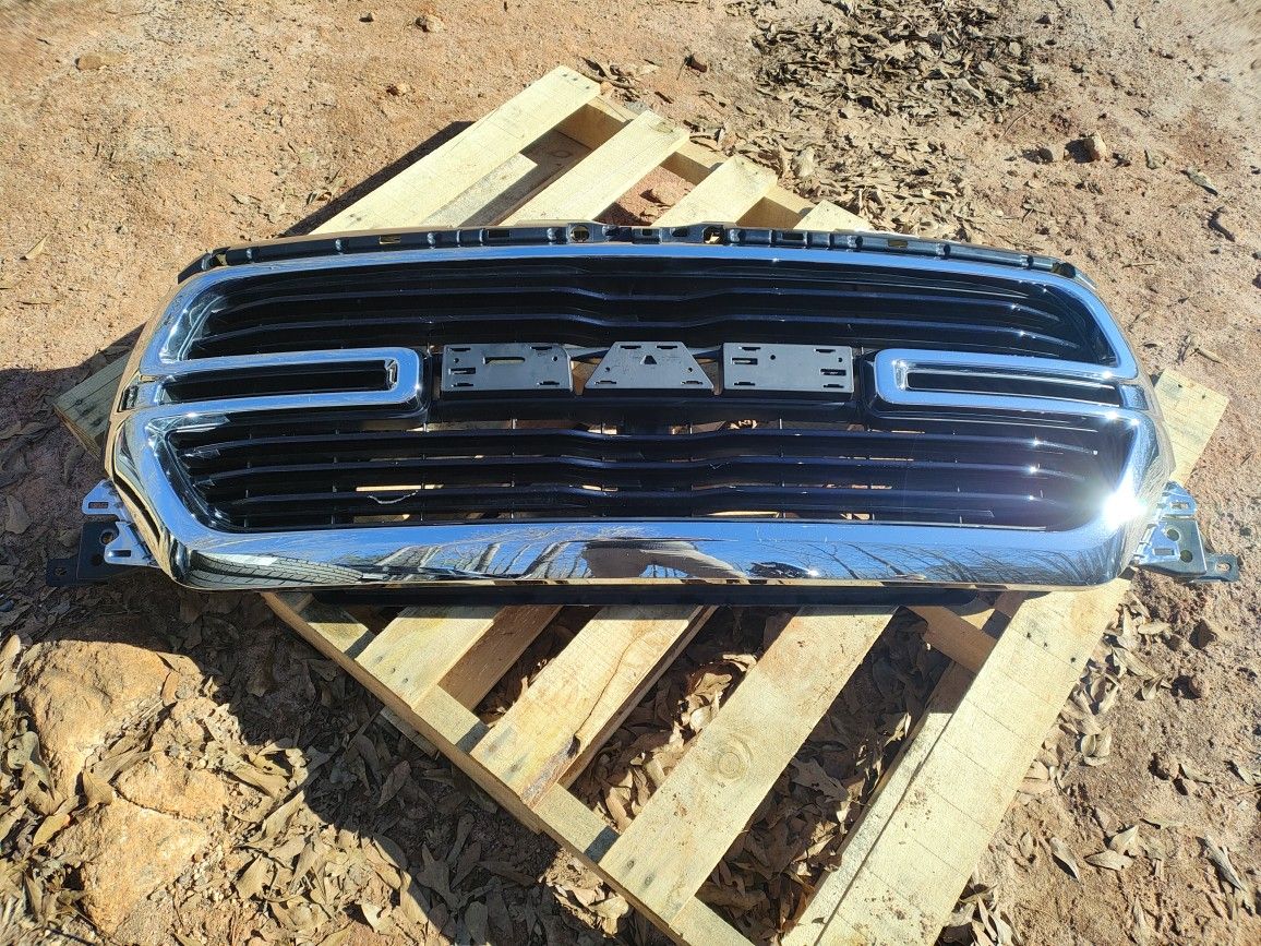 Chrome Front Grill For 2019 To 24 Dodge Ram 1500 Series OEM Part