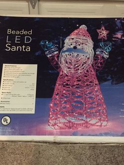 Large LED Outdoor Lighted Santa Claus (Costco)