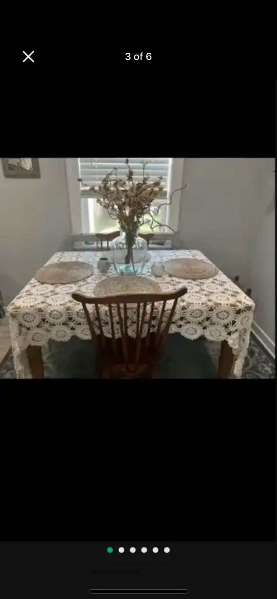 Wooden Table w/ Leaf and 2 Chairs 