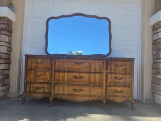 French Provincial Dresser with Mirror
