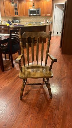 Sturdy, comfortable wood chair