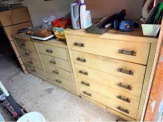 Vintage Mid-Century Metal Dresser Set