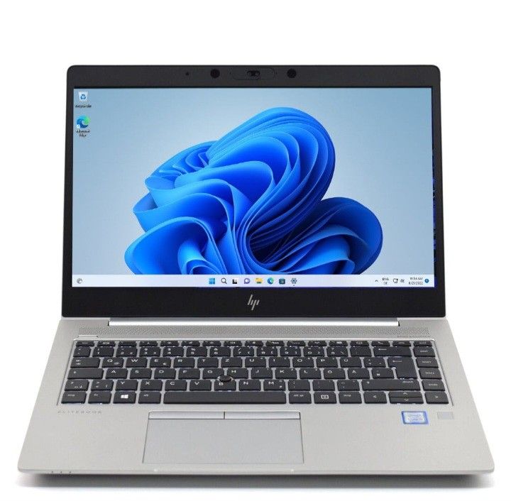 HP EliteBook Aluminum Laptop Intel Core i5-8350u 16 GB RAM 1080P LCD Webcam HDMI Wi-Fi & Bluetooth Wireless Windows 11 Professional