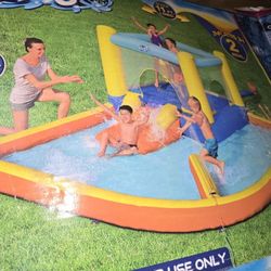 Water Slide And Splash Pad