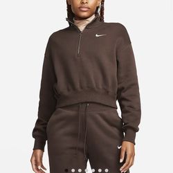Nike Women's 1/2-Zip Cropped Sweatshirt