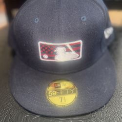 New Era 2020 4th July MLB Logo UMP On Field 59FIFTY Fitted Hat Sz 7 1/2 RARE