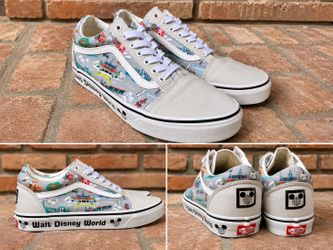 🔥 Limited Edition Vans x Walt Disney World 50th Anniversary Old Skool Sneakers - Men’s Size 10