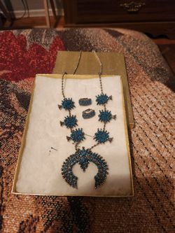 Necklace and earrings for sale