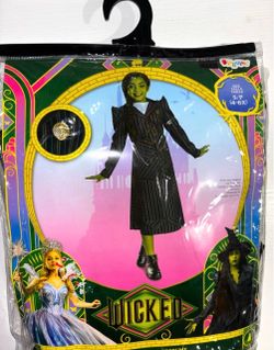Wicked Elphaba Kids Costume Size S/P (4-6X)