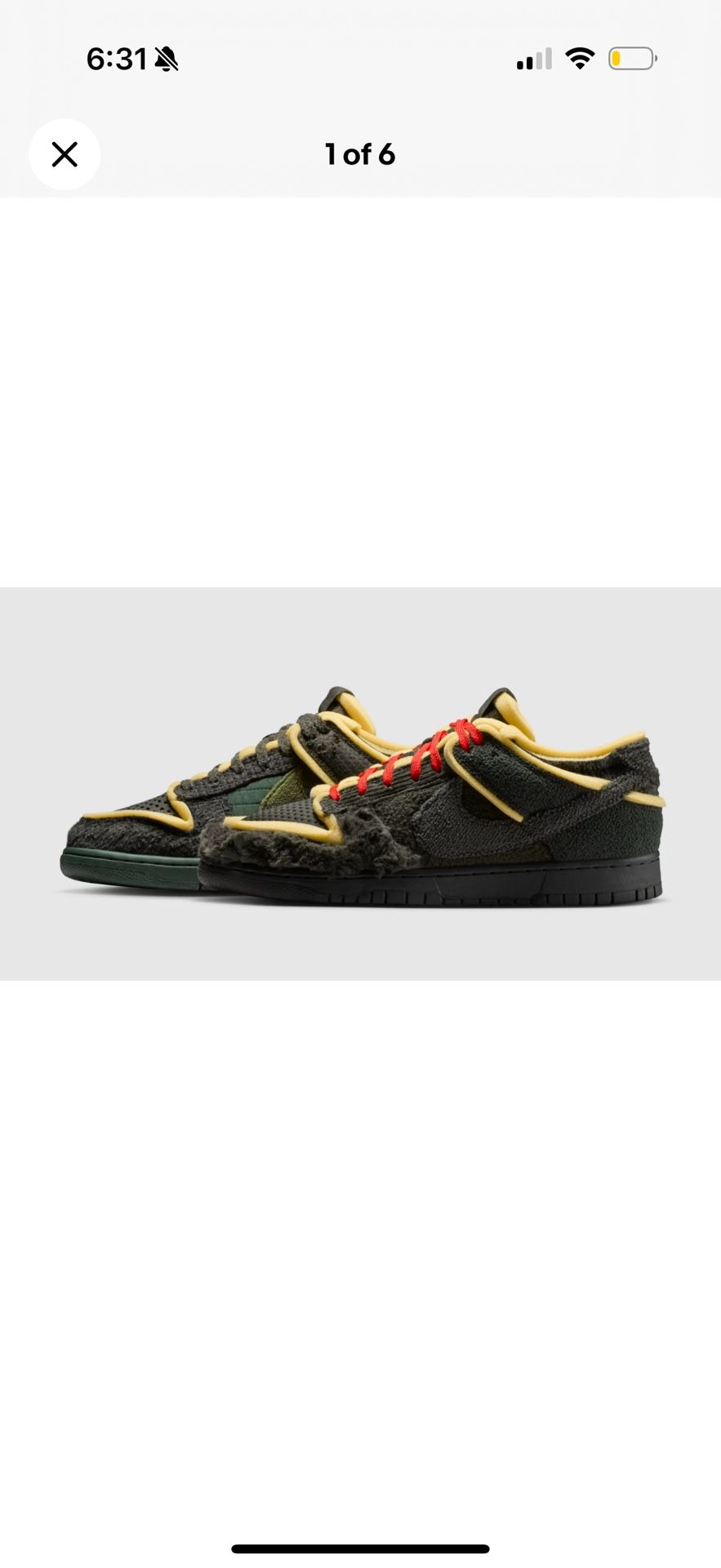 Nike Cactus Plant Flea Market CPFM Dunk Low Swamp Sponge Sequoia SIZE 10.5