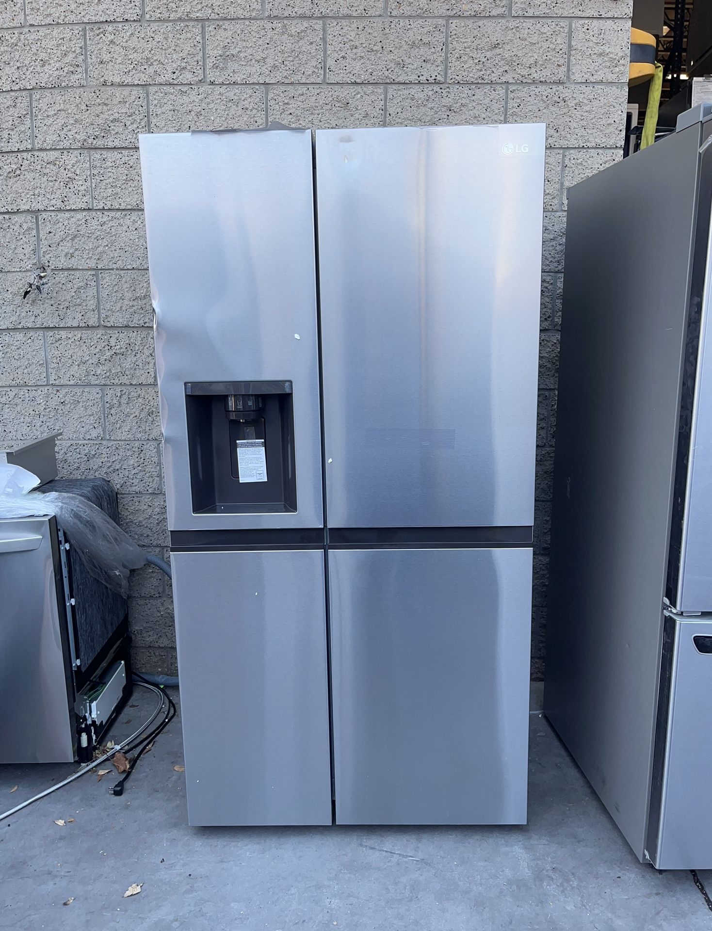 LRSXS2706S LG 27 Cu Ft Side By Side Refrigerator With SpacePlus Ice Stainless Steel New