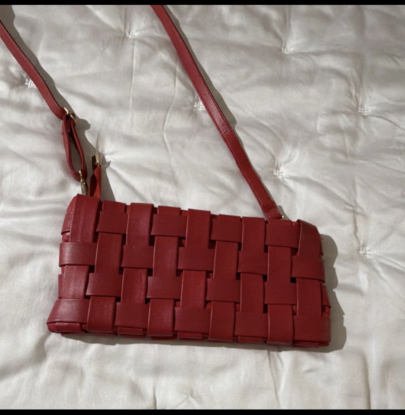 Red handbag