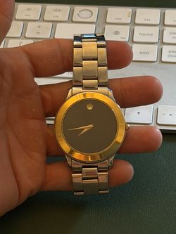 Movado Museum Classic Men's Watch – Gold-Tone, Black Dial, 40mm, Swiss Made