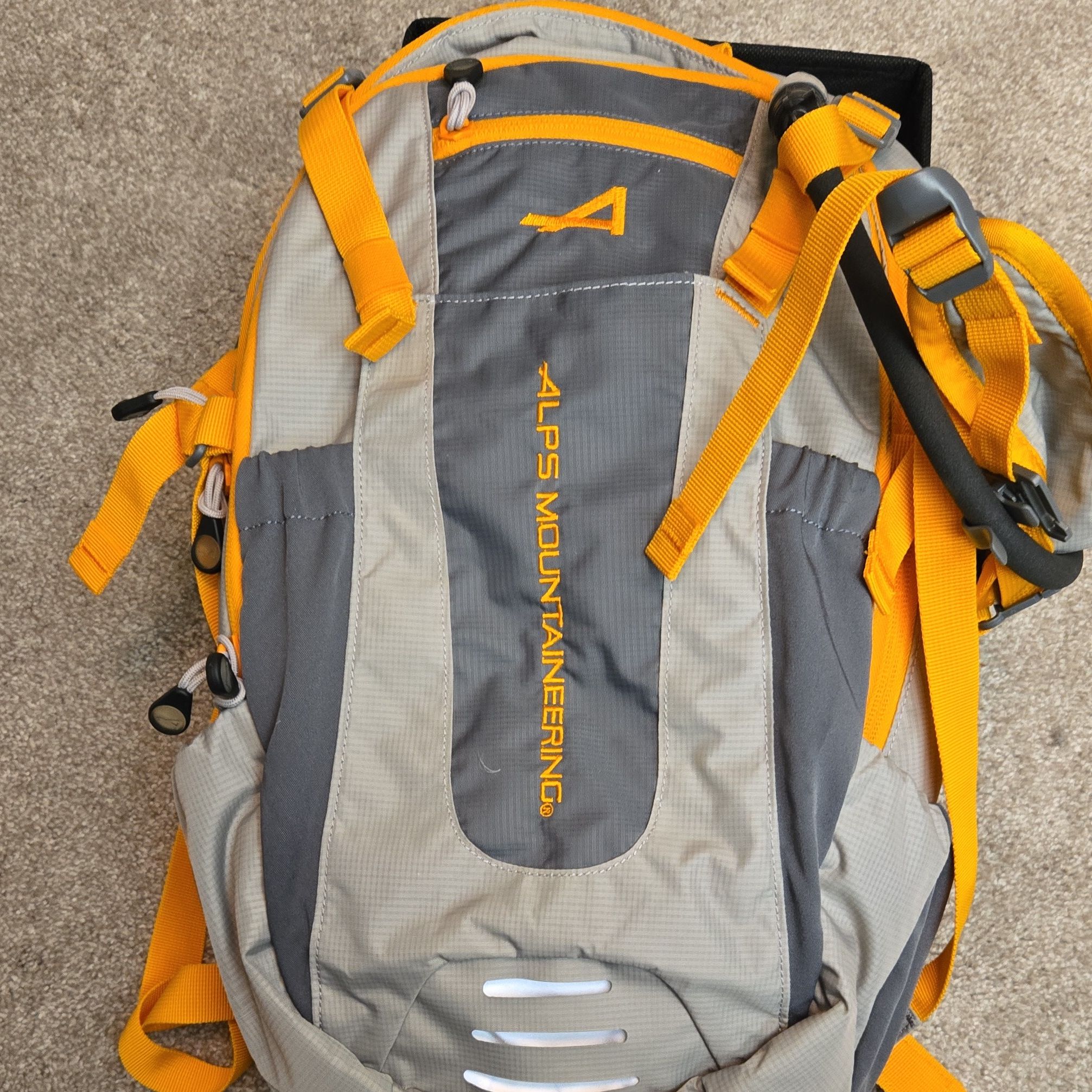 Gray and Yellow Alps Mountaineering Backpack