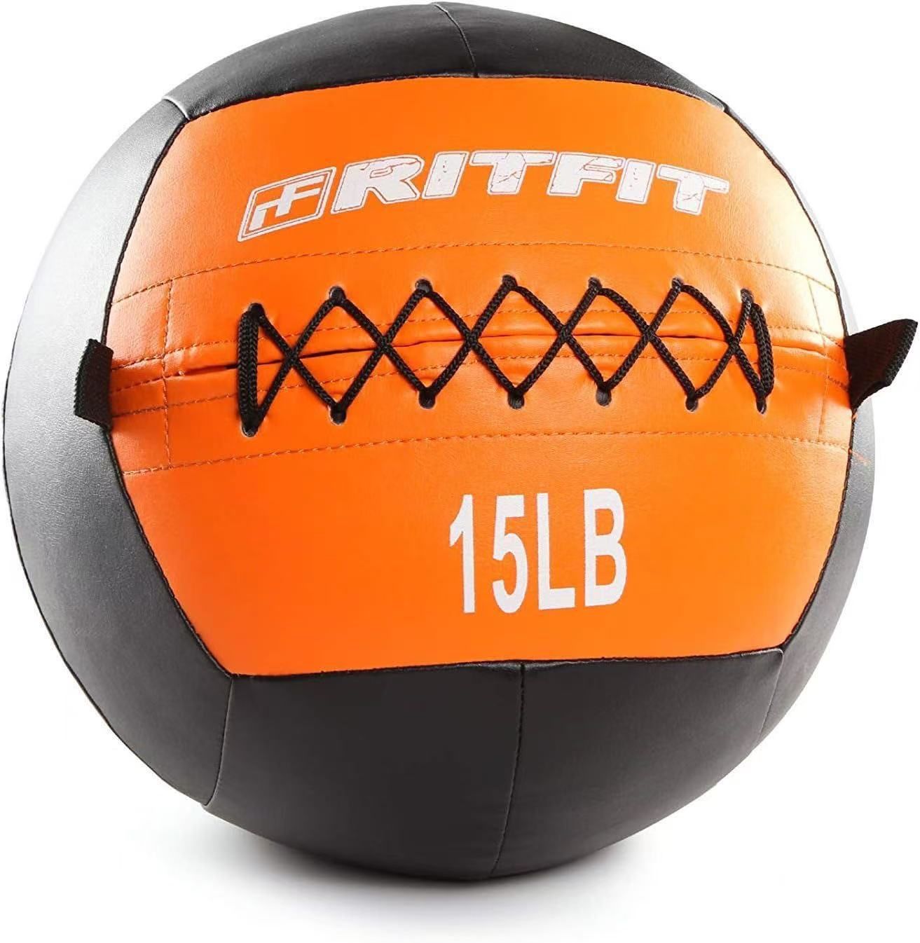 🥨RitFit Medicine Ball / weight ball / Soft Medicine Ball / Wall Medicine Ball / Soft Wall Ball / Wall Ball set/ Medicine Balls for Exercise and Condi