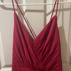 Red Bridesmaid Dress