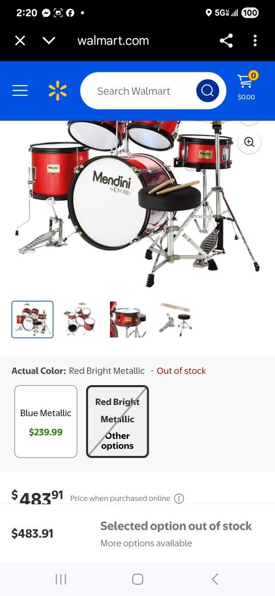 KIDS MENDINI DRUM SET. 