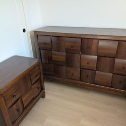 Dresser, Nightstand, Mirror - Great Condition