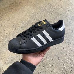 Adidas Superstar Black And White Size 10.5