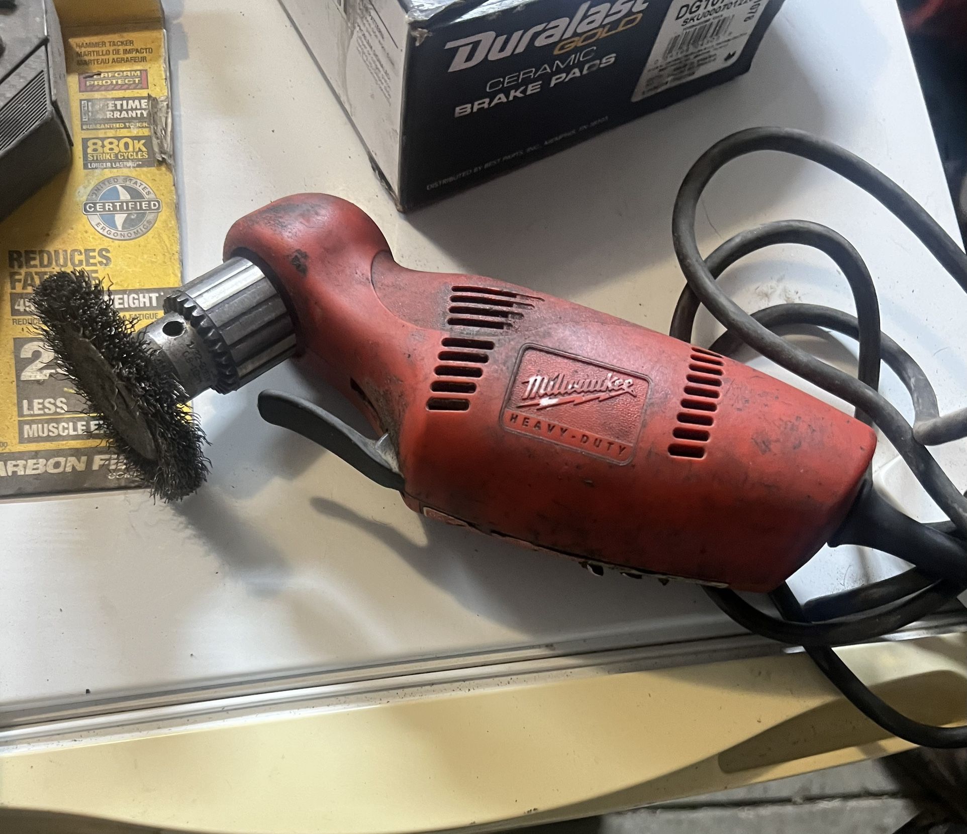 Milwaukee 3/8” Right Angle Reversing Variable Speed Corded Drill