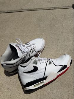 Nike Air Flight Sneakers White Black Red