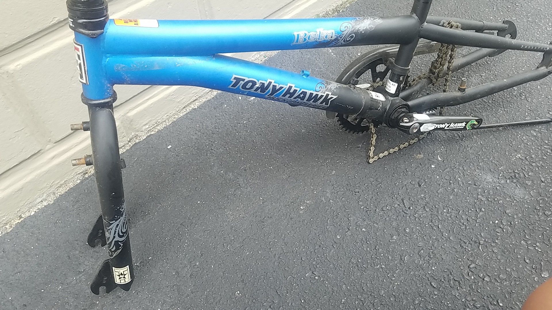 Freestyle bmx frame