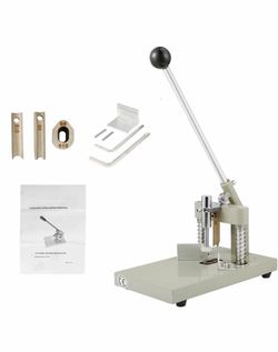IRONWALLS Corner Rounder Cutter Machine, R6mm R10mm 1.2”/ 30mm Thickness Heavy Duty Paper Corner Cutter Punch with Paper Holding Device, Steel Metal C