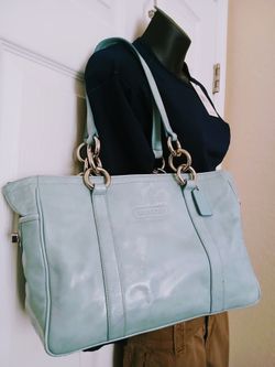 Original Coach Patent leather Shoulder Bag9