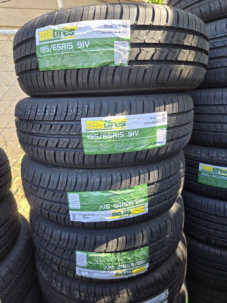 195 65 15 Vendo Set De Llantas NUEVAS De La Marca ✅️ TBB Tires
