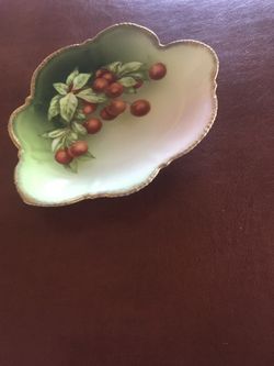 Cherries Porcelain Candy Dish